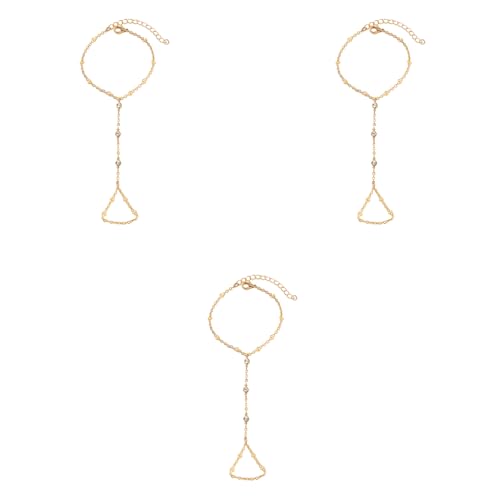 SANNIDHI® Hand Chain for Women Gold Rhinestone Adjustable Finger Ring Bracelet Stylish Slim Chains Fashion Jewellery Birthday Gifts Girls 3PCS SANNIDHI® Hand Chain for Women Gold Rhinestone Adjustable Finger Ring Bracelet Stylish Slim Chains Fashion Jewellery Birthday Gifts Girls 3PCS